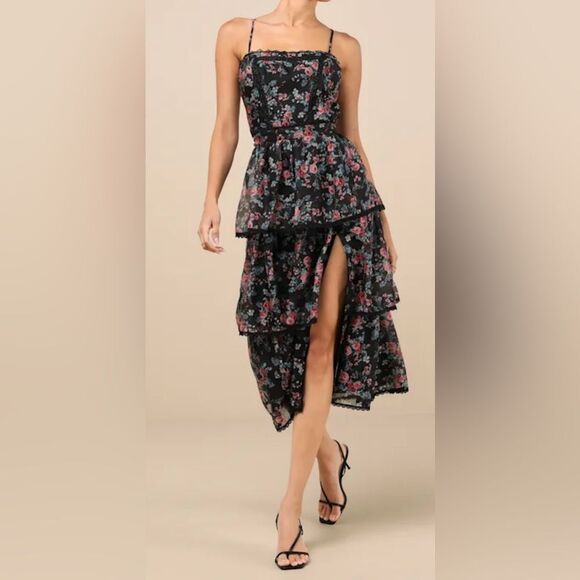 Lulus Dresses & Skirts - Lulus Kimbra Floral Midi Dress